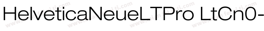 HelveticaNeueLTPro LtCn0字体转换